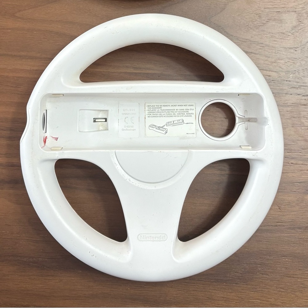 Nintendo Wii Racing Wheel - White